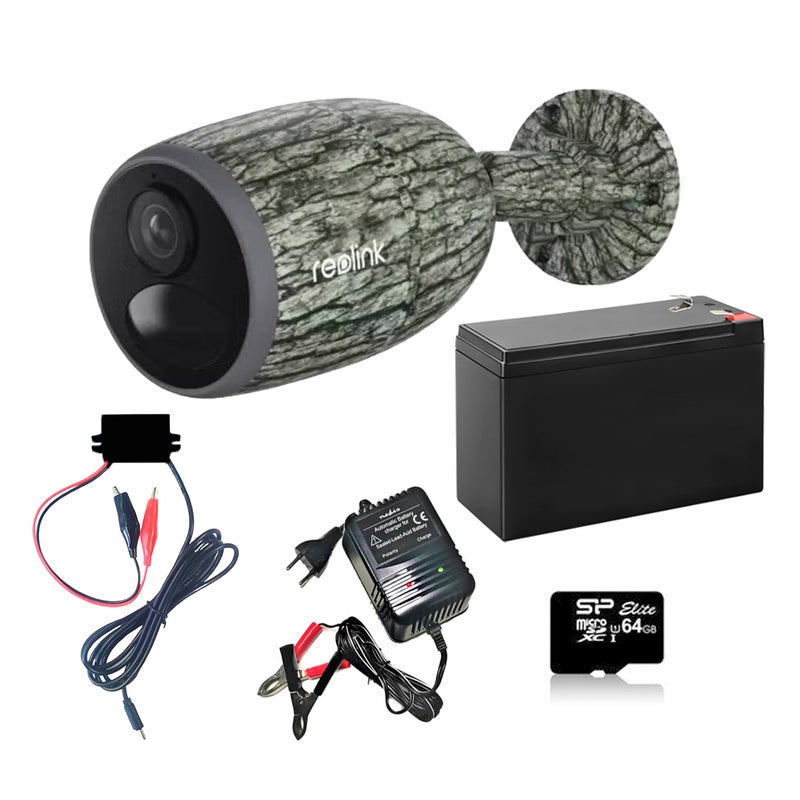 Reolink Go Plus Camo 12V Akkupaketilla+Laturi